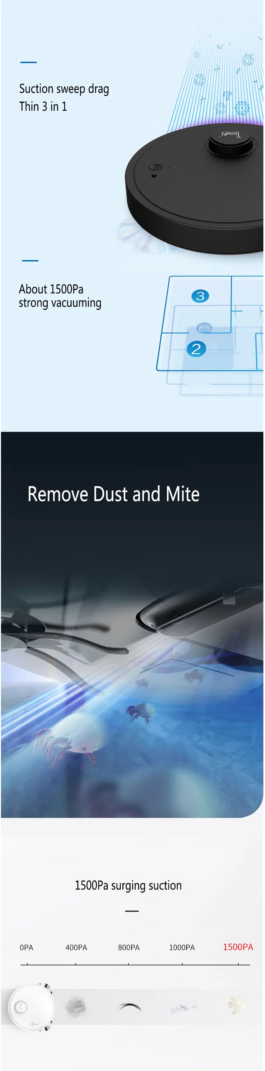 Automatic Robot Vacuum Cleaner 3-in-1 Smart Wireless Sweeping Wet And Dry Ultra-thin Cleaning Machine Mopping Smart Home