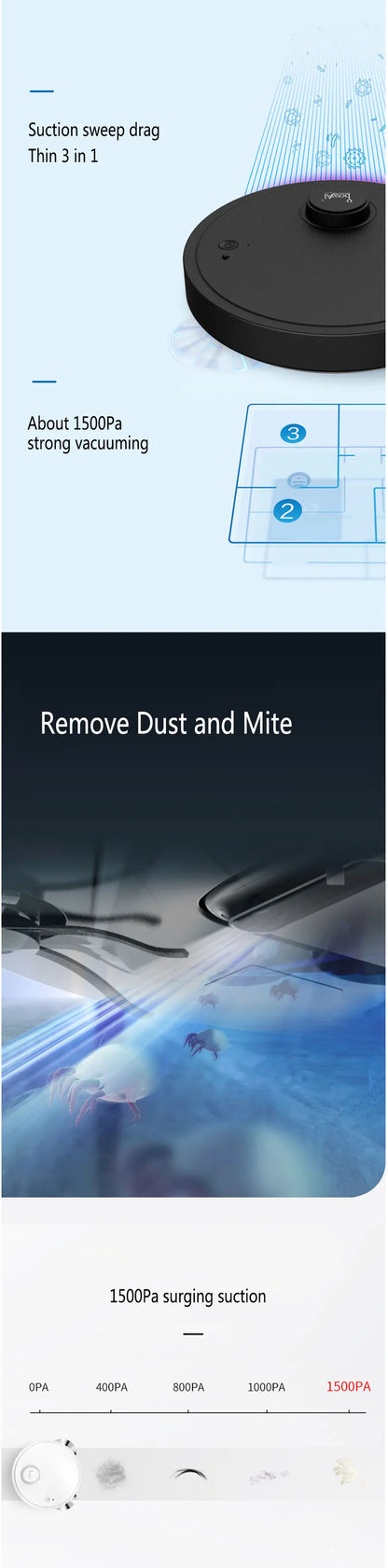 Automatic Robot Vacuum Cleaner 3-in-1 Smart Wireless Sweeping Wet And Dry Ultra-thin Cleaning Machine Mopping Smart Home