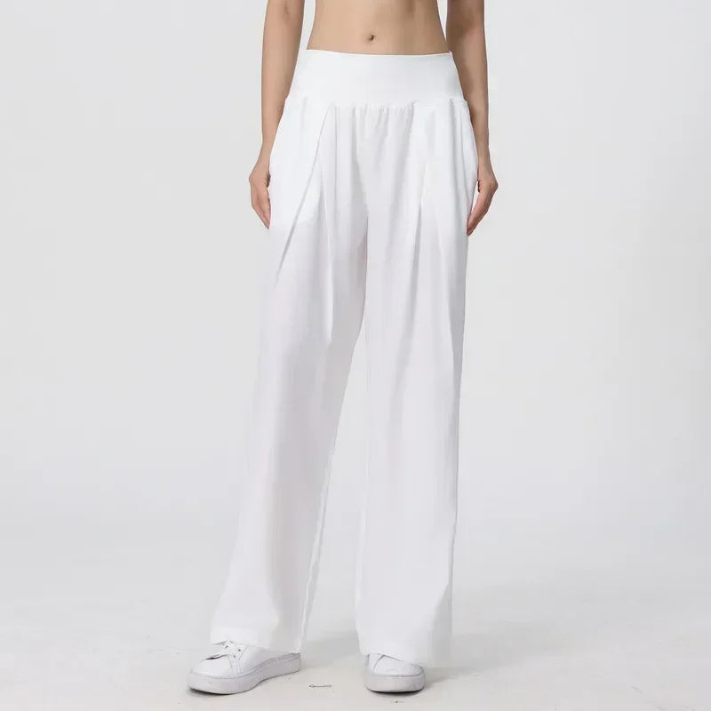 Yoga Pants Outdoor Loose Athletic Casual Pants Running Fitness Wide Leg Pants
