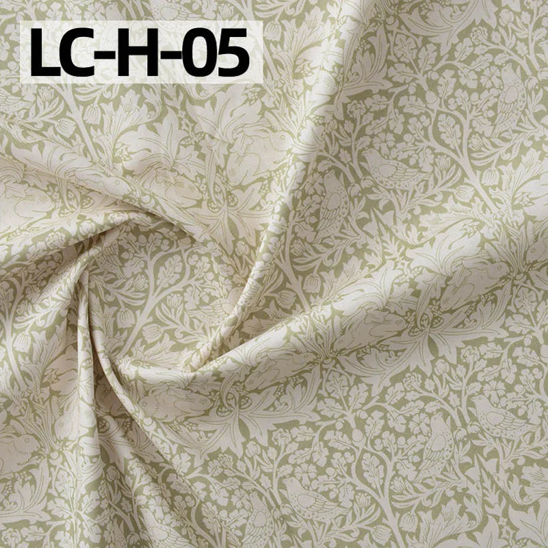 William Morris Fabric Cotton Digital Printing Classic Flower Printed Handmade Crafts Supplies Per Half Meter