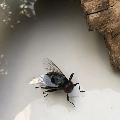 Insect Refrigerator Sticker Black Small Fridge Magnets Strong Magnets Simulation Fly Fridge Magnet for Home