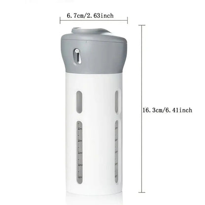 4 In 1 Portable Travel Liquid Dispenser Bottle Refillable Leakproof Travel Container For Perfume Shampoo Conditioner Lotion