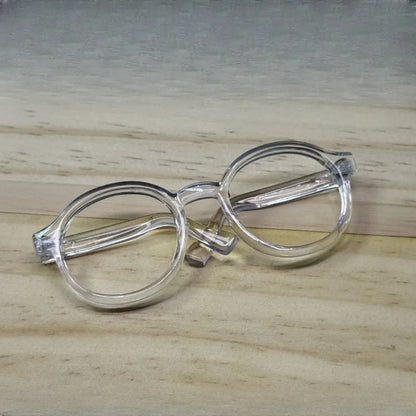 LABUBU 17cm Doll 6.5cm Transparent Glasses Stylish Sunglasses for 1/8 -1/4 BJD Doll Accessories
