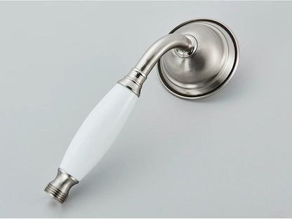 Brushed Nickle Hand Held Shower Head Handshower Head 100% Copper Head Faucet Accessory Single Function Shower Head Shower Hose