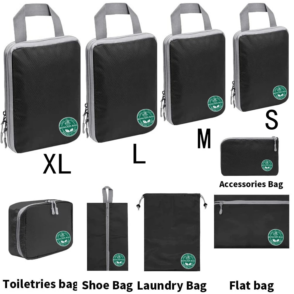 Compression Packing Cubes,Travel Packing Cubes for Carry on Suitcases, Expandable/Compression Bags for Clothes Travel Accessorie