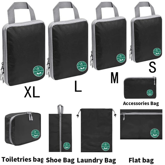 Compression Packing Cubes,Travel Packing Cubes for Carry on Suitcases, Expandable/Compression Bags for Clothes Travel Accessorie