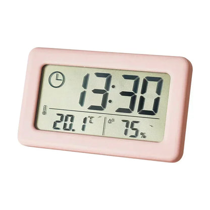 12/24 Hours Wall Clock Thermometer Digital Table Clock Hygrometer Electronic Product Desk Watches Decorate Mini Electronics Home