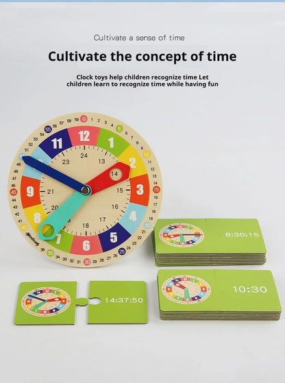Clock model, mathematics, kindergarten clock teaching aids, children, primary school students, first and second grade, time cogn