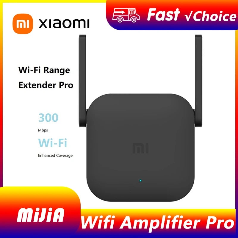 Original Xiaomi Mijia Wifi Amplifier Pro 300M 2.4G Repeater Network Expander Range Extender Roteader Mi Wireless Wi-Fi Router
