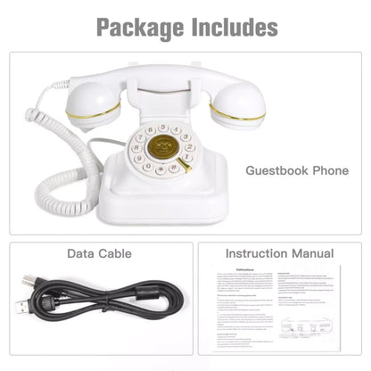 Wedding Audio Phone Guestbook Banquet Guests Voice Sign-In Phone Party Audio Blessing Message Phone Audio Book Phone