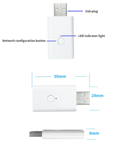 ZigBee 3.0 Signal Repeater USB Signal Amplifier Extender for eWelink App Work with ZigBee Gateway Zigbee2mqtt Smart Home Devices