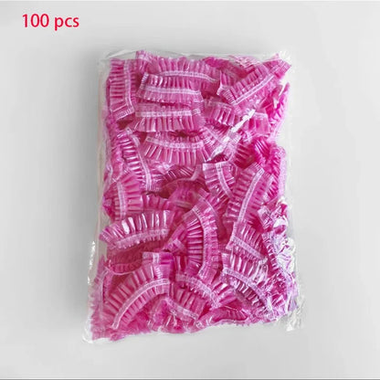 50/500PC Disposable Food Cover bags Elastic Plastic Wrap Food Reusable Dustproof Waterproof Hair Hat Shower Bowl Cap Fresh cover