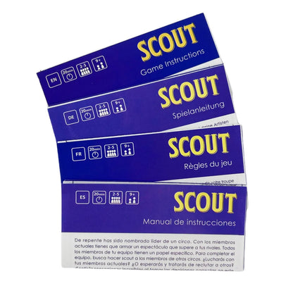 Scout Card Game For 2-5 Players • Funny Circus Family Board Games Deck