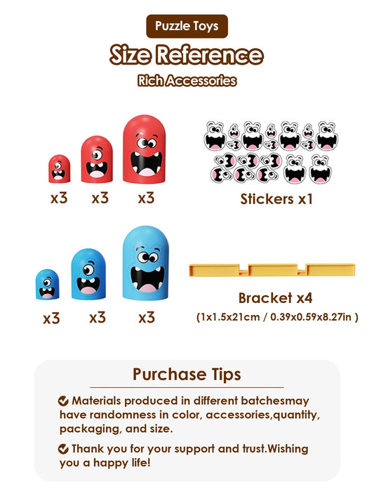 Table Board Intelligence Montessori Games Intellectual Gobble Game Three In A Row Children Toys Kids Gifts Fun parent-child game