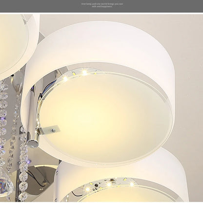 LED Ceiling Light Living Room Light Modern Simple Warm Romantic Atmospheric Household Energy-saving Crystal Ceiling Light