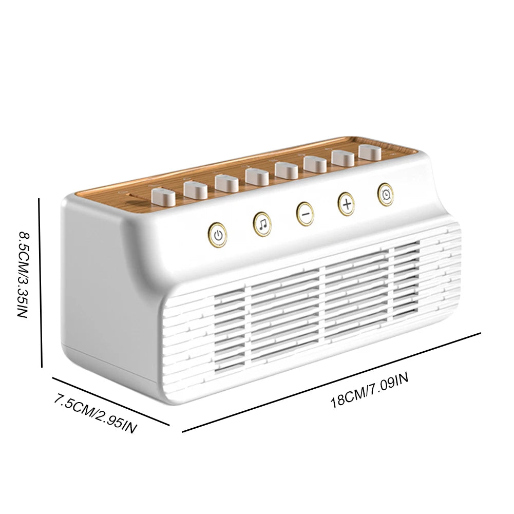 DIY White Noise Speaker with 8 Nature Sounds Nature Sounds Mixer Speaker Timer White Noise Sleep Machines for Home Creative Gift