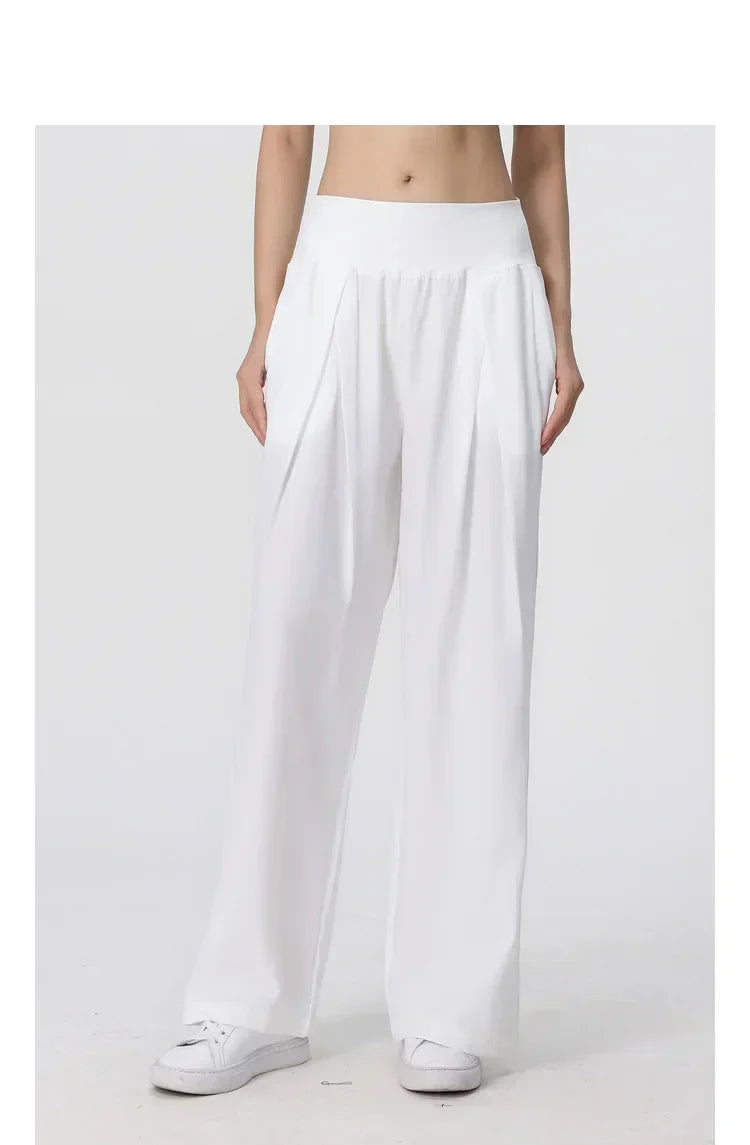 Yoga Pants Outdoor Loose Athletic Casual Pants Running Fitness Wide Leg Pants
