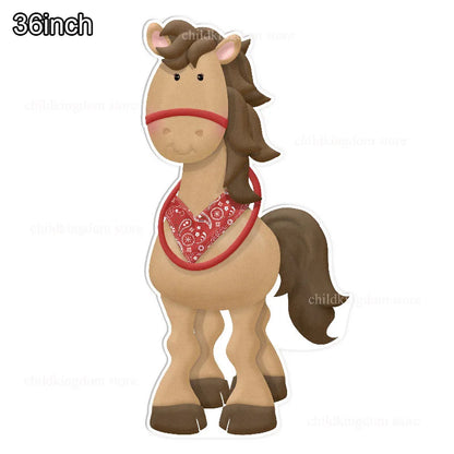 Custom Farm Birthday Party Backdrops Farm Cow Cutouts KT Board DIY Birthday Balloons Farm Birthday Baby Shower Party Bacground