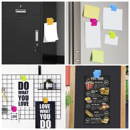 Fridge Magnetic Clips Heavy Duty Refrigerator Magnets Clips Whiteboard Multi Color Metal Magnetic Clamp