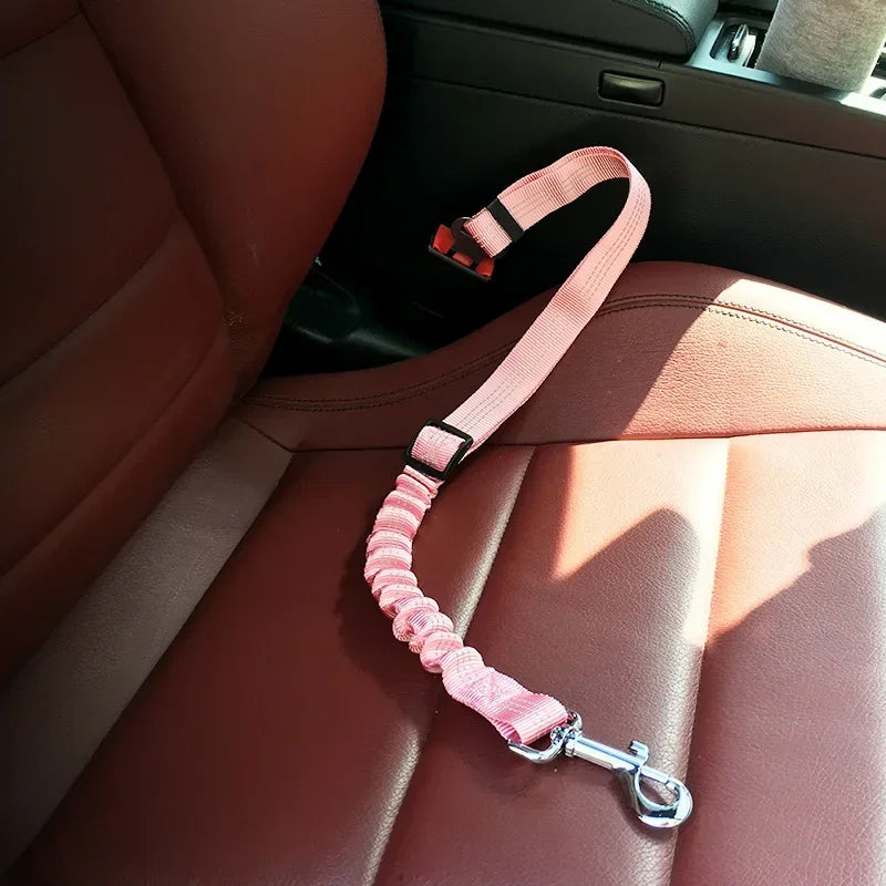 Adjustable Vehicle Seat Belt Pet Supplies Harness, Safe Lever Traction Collar for Dog and Cat Car Safety