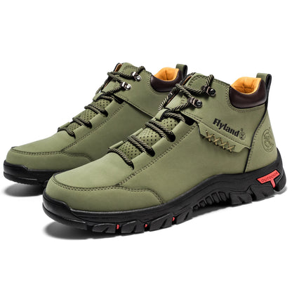 FLYLAND Fashionable  Ankle Boots Men Casual Sneakers Work Office Shoes