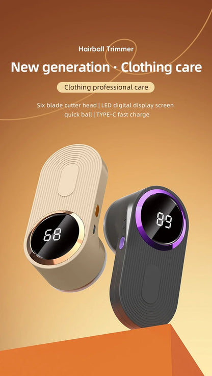 Lint Remover for Clothing LED Digital Electric Pellet Fluff Remover USB Rechargeable Fuzz Fabric Shaver Sweater Dropshipping