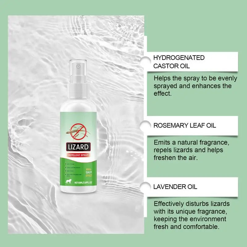 Gecko Repellents Spray 50ml Lizard Repellents Lavender Oil Gecko Spray Repel Repeller Control Pet Safe Reptile Deterrents for
