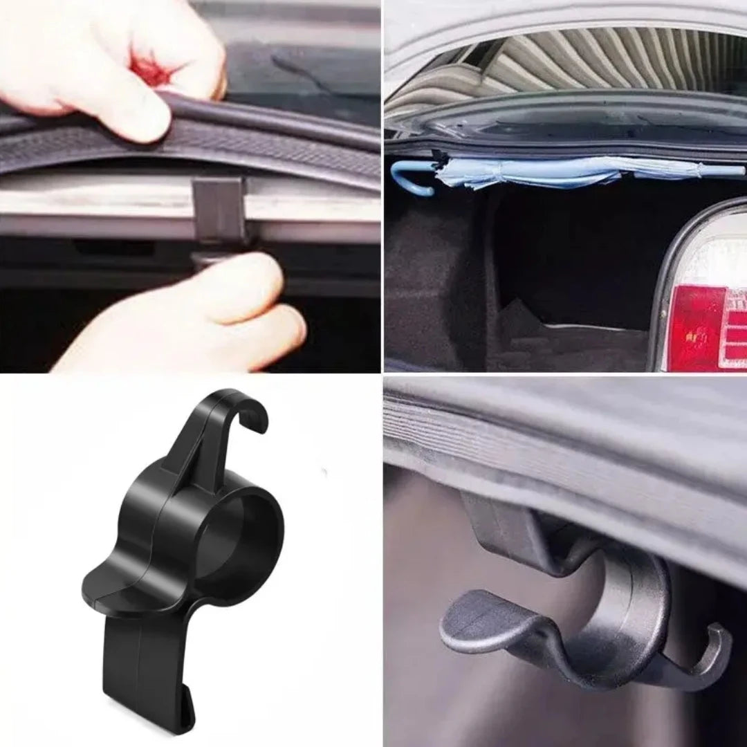 2Pcs Car Trunk Hook - Umbrella Stand Installation - Internal Sunshade in Car Accessories, Extended Two Small Hooks, Car Umbrella Stand, Car Trunk, Umbrella Holder, Umbrella Cover Storage Hook, Clip Car Supplies
