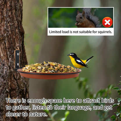 3Pcs Bird Feeding Trays Tree Mounted Bird Feeders Bird Bath Spa Multifunctional Foldable Bird Feeders for Garden Balcony Railing