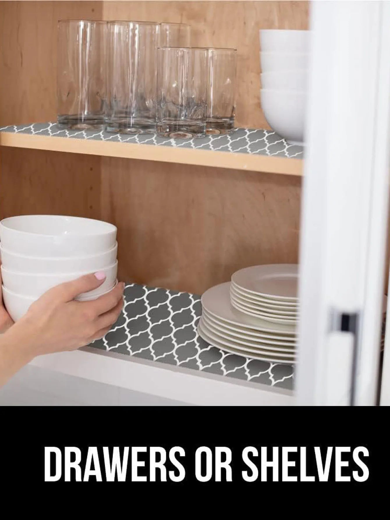 1roll EVA Shelf Liner Drawer Liner for Kitchen Cabinet Non-Adhesive,Anti Slip Cabinet Liners,Durable Waterproof Cupboard Liner