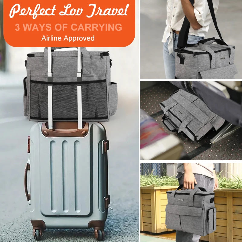 6 Sets Large Dog Travel Bag, Dog Camping Essentials, Weekend Pet Travel Kit, Dog Travel Accessories With Multi-Purpose Pocket