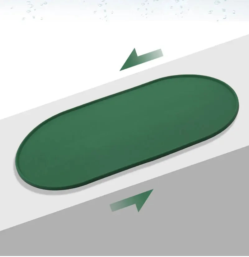 Silicone Pet Bowl Mat Placemat Waterproof Prevent Spills Dog Cat Food Feeding Pad Kitten feeding Pet Bowl tray Mats