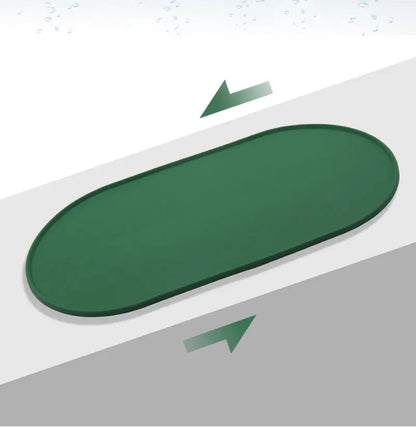 Silicone Pet Bowl Mat Placemat Waterproof Prevent Spills Dog Cat Food Feeding Pad Kitten feeding Pet Bowl tray Mats