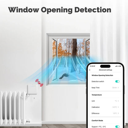 ZigBee Smart Thermostat For Pilot Wire Heating Radiator Support Ecowatt Electricity Monitoring App Remote Control Workwith Alexa