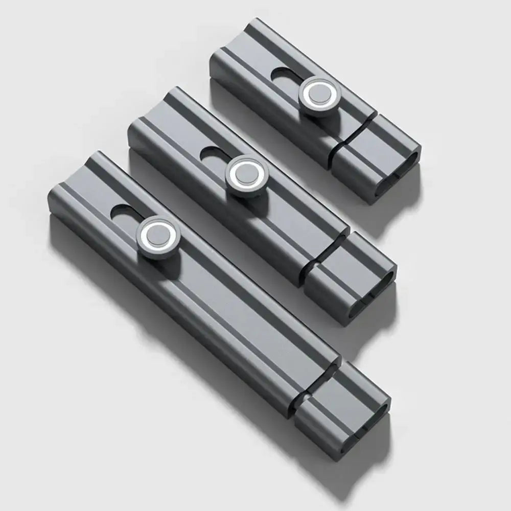 Durable Anti-theft Luminous Door Buckle Aluminum Alloy No Punching Sliding Door Bolt Security Door Catch Furniture Hardware