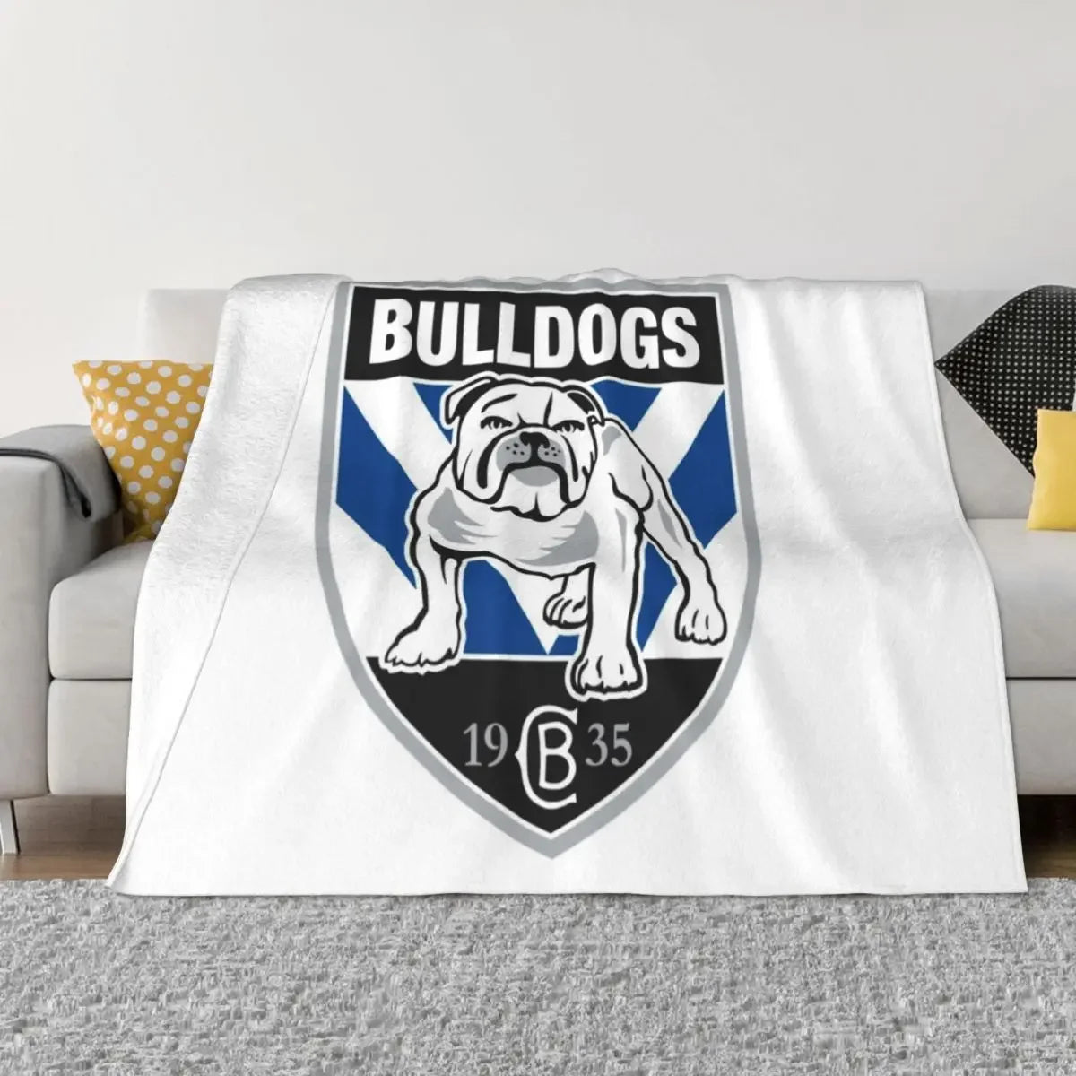 Canterbury Bankstown Bulldogs Throw Blanket Weighted Blanket Bed covers