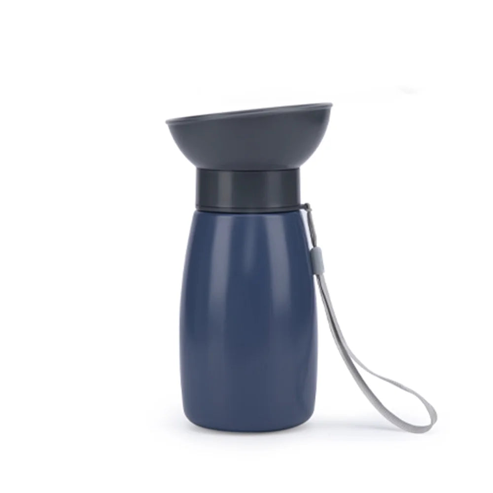 600ml Portable Dog Water Bottle Large Dogs High Capacity Fountain Water Dispenser Outdoor Dog Drinking Bowl Labrador Supplies