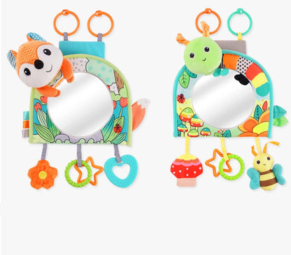 Baby Mirror Car Seat Toys Baby Rear Mirror Hanging Toys Kids Monitor Infant Tummy Time Toys Travel Toys Babies Carseat Toy Gifts
