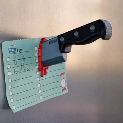 Funny Knife Magnetic Fridge Stickers 3D Fun Axe Fridge Magnet Novelty Home Decor Gifts Eye-Catching Fridge For Iron Surface