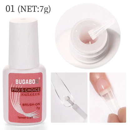 1/5/10pcs Super Strong Nail Bond Glue Acrylic Tips & Rhinestone Professional Nail Glue 2g/3g/7g/10g Fast Dry Long Lasting Glue