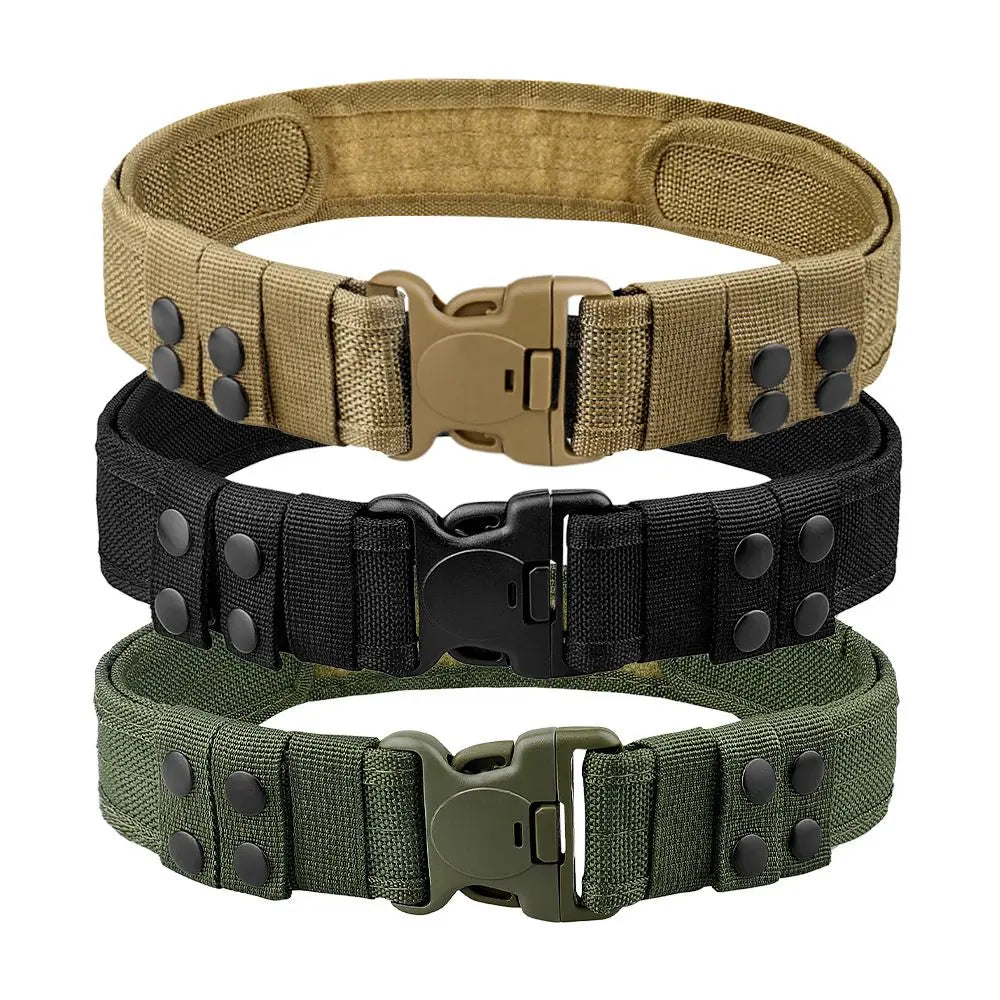 Men's Belt Outdoor Camouflage Tactical Belt Oxford Cloth Belt Mountaineering Belt Nylon Wide Waist Belt Work Belt Neutral Belts