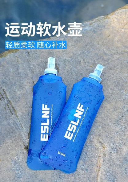 500ml Outdoor Sport Camping Running Sport Bicycle Soft Water Bottle Folding TPU Soft Flask Water Bag