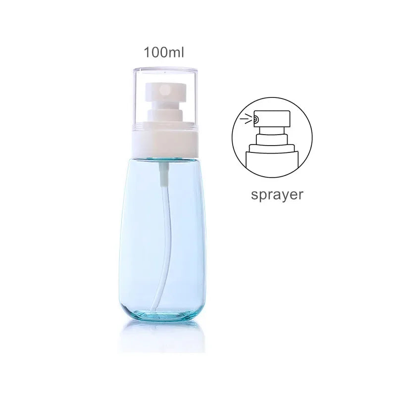 30ml 60ml 100ml UPG Fine Mist Spray Bottle Plastic Bottl Lotion Pump Travel Perfume Water Bottles Refill