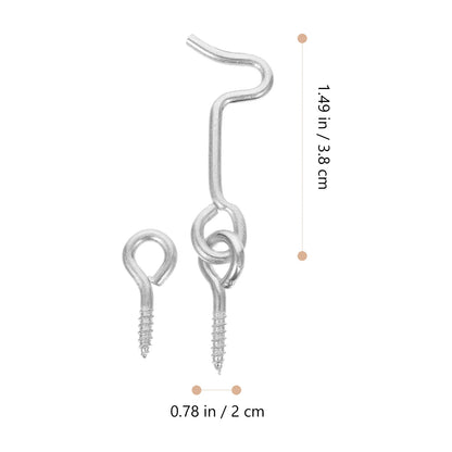 Door Hook and Eye Gate Latch Safety Hooks Latches Catch Cabin Catches for Doors