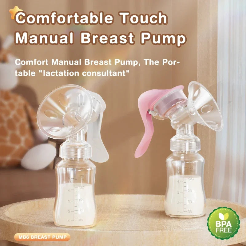 Popular baby breast pump, manual breast pump, breast milk bottle breast pumppostpartum product, breast pump without bisphenol A
