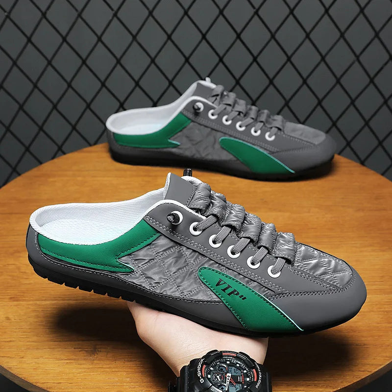 Half Slipper for Men Classic Summer Casual Shoes Men's Flat Shoe Slippers Concise Men Sneakers