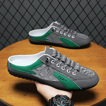 Half Slipper for Men Classic Summer Casual Shoes Men's Flat Shoe Slippers Concise Men Sneakers