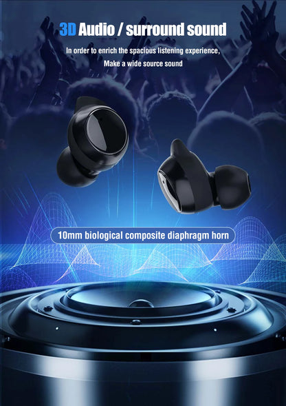 Wireless Earbuds Wireless 5.3 Headphones 48Hrs Music Bluetooth Earphones with Charging Case in Ear Headset with Mic LCD Display