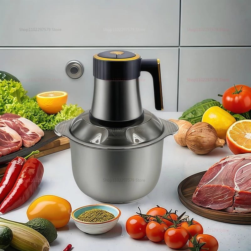Multi-Function Stainless Steel Blender for Meat Fruits Veggies Food processors Five-speed Kitchen Electric Meat Grinder