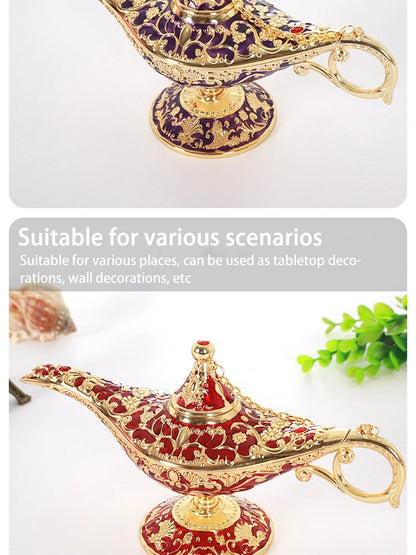 Aladdin Lamp Decorative Ornament Large European Retro Home Decoration Metal Decoration Crafts Holiday Gift